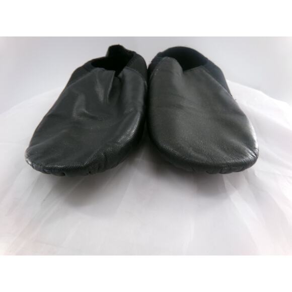 Dance Jazz Shoes DanzNMotion Black Adult 7M Stretch Leather Pull On Split Sole - Picture 4 of 6